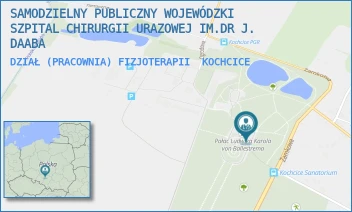 DZIAŁ (PRACOWNIA) FIZJOTERAPII - SAMODZIELNY PUBLICZNY WOJEWÓDZKI SZPITAL CHIRURGII URAZOWEJ IM.DR J. DAABA - UL. ZAMKOWA 1,  KOCHCICE