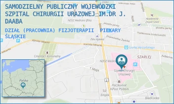 DZIAŁ (PRACOWNIA) FIZJOTERAPII - SAMODZIELNY PUBLICZNY WOJEWÓDZKI SZPITAL CHIRURGII URAZOWEJ IM.DR J. DAABA - UL. BYTOMSKA 62,  PIEKARY ŚLĄSKIE