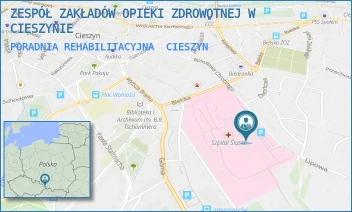 PORADNIA REHABILITACYJNA - ZESPÓŁ ZAKŁADÓW OPIEKI ZDROWOTNEJ W CIESZYNIE - UL. BIELSKA 4,  CIESZYN