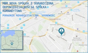 PORADNIA REHABILITACYJNA - MBM NOVA SPÓŁKA Z OGRANICZONĄ ODPOWIEDZIALNOŚCIĄ SPÓŁKA KOMANDYTOWA - UL. CZYSTA 9,  SOSNOWIEC