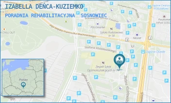 PORADNIA REHABILITACYJNA - IZABELLA DEŃCA-KUZIEMKO - UL. STEFANA KISIELEWSKIEGO 2,  SOSNOWIEC