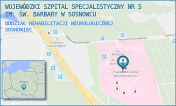ODDZIAŁ REHABILITACJI NEUROLOGICZNEJ - WOJEWÓDZKI SZPITAL SPECJALISTYCZNY NR 5 IM. ŚW. BARBARY W SOSNOWCU - UL. PLAC MEDYKÓW 1,  SOSNOWIEC