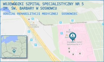 ODDZIAŁ REHABILITACJI MEDYCZNEJ - WOJEWÓDZKI SZPITAL SPECJALISTYCZNY NR 5 IM. ŚW. BARBARY W SOSNOWCU - UL. PLAC MEDYKÓW 1,  SOSNOWIEC
