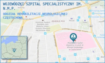 ODDZIAŁ REHABILITACJI NEUROLOGICZNEJ - WOJEWÓDZKI SZPITAL SPECJALISTYCZNY IM. N.M.P. - UL. POLSKIEGO CZERWONEGO KRZYŻA 7,  CZĘSTOCHOWA