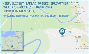 PORADNIA REHABILITACYJNA NA DZIELCU - NIEPUBLICZNY ZAKŁAD OPIEKI ZDROWOTNEJ "WELUX" SPÓŁKA Z OGRANICZONĄ ODPOWIEDZIALNOŚCIĄ - UL. ISTEBNA 695,  ISTEBNA