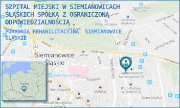 PORADNIA REHABILITACYJNA - SZPITAL MIEJSKI W SIEMIANOWICACH ŚLĄSKICH SPÓŁKA Z OGRANICZONĄ ODPOWIEDZIALNOŚCIĄ - UL. 1 MAJA 9,  SIEMIANOWICE ŚLĄSKIE