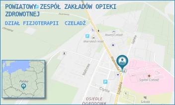 DZIAŁ FIZJOTERAPII - ZAGŁĘBIOWSKI SZPITAL KLINICZNY - SZPITALNA  40,  CZELADŹ