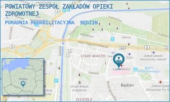 PORADNIA REHABILITACYJNA - ZAGŁĘBIOWSKI SZPITAL KLINICZNY - UL. MAŁACHOWSKIEGO 12,  BĘDZIN