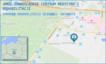 OŚRODEK REHABILITACJI DZIENNEJ - AMED GÓRNOŚLĄSKIE CENTRUM MEDYCYNY I REHABILITACJI - UL. CEGLANA 67C,  KATOWICE