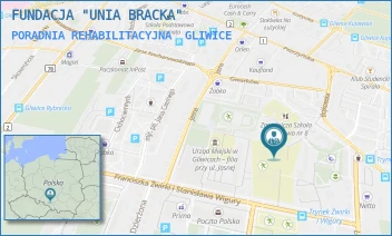PORADNIA REHABILITACYJNA - FUNDACJA "UNIA BRACKA" - UL. BOJKOWSKA 20,  GLIWICE