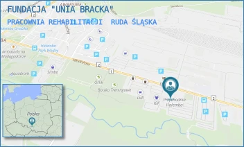 PRACOWNIA REHABILITACJI - FUNDACJA "UNIA BRACKA" - UL. KŁODNICKA 59,  RUDA ŚLĄSKA