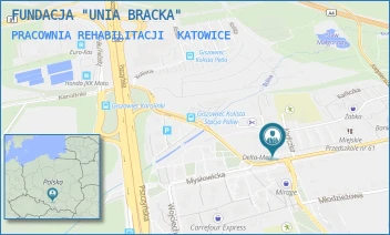 PRACOWNIA REHABILITACJI - FUNDACJA "UNIA BRACKA" - UL. MYSŁOWICKA 13,  KATOWICE