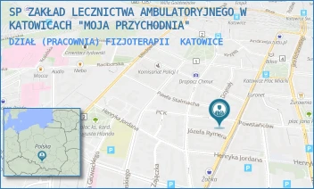 DZIAŁ (PRACOWNIA) FIZJOTERAPII - SP ZAKŁAD LECZNICTWA AMBULATORYJNEGO W KATOWICACH "MOJA PRZYCHODNIA" - UL. PCK 1,  KATOWICE