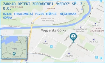 DZIAŁ (PRACOWNIA) FIZJOTERAPII - ZAKŁAD OPIEKI ZDROWOTNEJ "MEDYK" SP. Z O.O. - UL. KOŚCIUSZKI 12/8A,  WĘGIERSKA GÓRKA