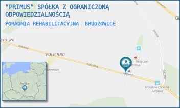 PORADNIA REHABILITACYJNA - "PRIMUS" SPÓŁKA Z OGRANICZONĄ ODPOWIEDZIALNOŚCIĄ - UL. SZKOLNA 12,  BRUDZOWICE
