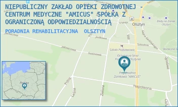 PORADNIA REHABILITACYJNA - NIEPUBLICZNY ZAKŁAD OPIEKI ZDROWOTNEJ - CENTRUM MEDYCZNE "AMICUS" SPÓŁKA Z OGRANICZONĄ ODPOWIEDZIALNOŚCIĄ - UL. KUHNA 26,  OLSZTYN
