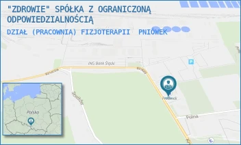 DZIAŁ (PRACOWNIA) FIZJOTERAPII - "ZDROWIE" SPÓŁKA Z OGRANICZONĄ ODPOWIEDZIALNOŚCIĄ - UL. KRUCZA 12,  PNIÓWEK