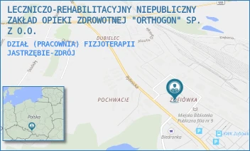 DZIAŁ (PRACOWNIA) FIZJOTERAPII - LECZNICZO-REHABILITACYJNY NIEPUBLICZNY ZAKŁAD OPIEKI ZDROWOTNEJ "ORTHOGON" SP. Z O.O. - UL. ADOLFA WODECKIEGO 23,  JASTRZĘBIE-ZDRÓJ