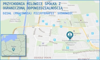 DZIAŁ (PRACOWNIA) FIZJOTERAPII - PRZYCHODNIA MILOWICE SPÓŁKA Z OGRANICZONĄ ODPOWIEDZIALNOŚCIĄ - UL. KRZYSZTOFA KAMILA BACZYŃSKIEGO 14 C,  SOSNOWIEC