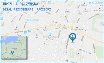 DZIAŁ FIZJOTERAPI - URSZULA RACZYŃSKA - UL. MARII SKŁODOWSKIEJ-CURIE 12A/-,  RACIBÓRZ