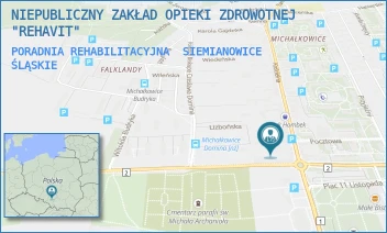 PORADNIA REHABILITACYJNA - NIEPUBLICZNY ZAKŁAD OPIEKI ZDROWOTNEJ "REHAVIT" - UL. KOŚCIELNA 5,  SIEMIANOWICE ŚLĄSKIE