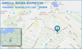PORADNIA REHABILITACYJNA - KAMILLA BUSZKA-WIEPRZYCKA - UL. KAZIMIERZA WIELKIEGO 13,  KNURÓW