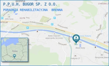 PORADNIA REHABILITACYJNA - P.P.U.H. BUGOR SP. Z O.O. - UL. JAWORNIK 4,  BRENNA