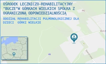 ODDZIAŁ REHABILITACJI PULMONOLOGICZNEJ DLA DZIECI - OŚRODEK LECZNICZO-REHABILITACYJNY "BUCZE"W GÓRKACH WIELKICH SPÓŁKA Z OGRANICZONĄ ODPOWIEDZIALNOŚCIĄ - HARCERSKA 31,  GÓRKI WIELKIE