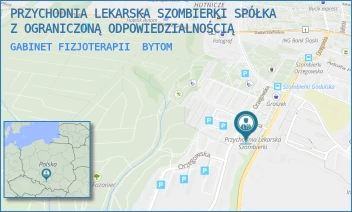 GABINET FIZJOTERAPII - PRZYCHODNIA LEKARSKA SZOMBIERKI SPÓŁKA Z OGRANICZONĄ ODPOWIEDZIALNOŚCIĄ - ORZEGOWSKA 52A,  BYTOM