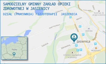 DZIAŁ (PRACOWNIA) FIZJOTERAPII - SAMODZIELNY GMINNY ZAKŁAD OPIEKI ZDROWOTNEJ W JASIENICY - UL. JASIENICA 845,  JASIENICA