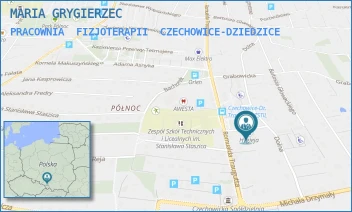 PRACOWNIA  FIZJOTERAPII - MARIA GRYGIERZEC - UL. TRAUGUTTA 18A,  CZECHOWICE-DZIEDZICE