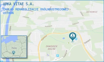 ZAKŁAD REHABILITACJI OGÓLNOUSTROJOWEJ - ARKA VITAE S.A. - UL. SZPITALNA 15,  USTROŃ