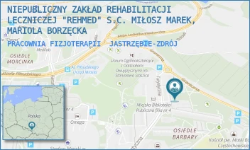 PRACOWNIA FIZJOTERAPII - NIEPUBLICZNY ZAKŁAD REHABILITACJI LECZNICZEJ "REHMED" S.C. MIŁOSZ MAREK, MARIOLA BORZĘCKA - UL. TURYSTYCZNA 5A,  JASTRZĘBIE-ZDRÓJ