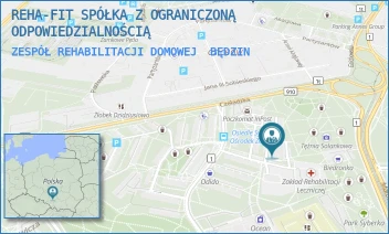 ZESPÓŁ REHABILITACJI DOMOWEJ - REHA-FIT SPÓŁKA Z OGRANICZONĄ ODPOWIEDZIALNOŚCIĄ - UL. ZWYCIĘSTWA 30,  BĘDZIN