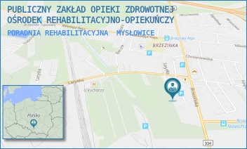 PORADNIA REHABILITACYJNA - PUBLICZNY ZAKŁAD OPIEKI ZDROWOTNEJ OŚRODEK REHABILITACYJNO-OPIEKUŃCZY - UL. LARYSKA 7,  MYSŁOWICE