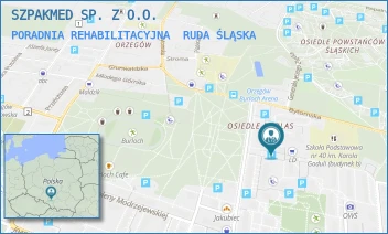 PORADNIA REHABILITACYJNA - SZPAKMED SP. Z O.O. - UL. PODLAS 34,  RUDA ŚLĄSKA