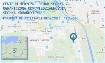PORADNIA REHABILITACJI MEDYCZNEJ - CENTRUM MEDYCZNE REHAB SPÓŁKA Z OGRANICZONĄ ODPOWIEDZIALNOŚCIĄ SPÓŁKA KOMANDYTOWA - UL. 21 LISTOPADA 12,  CZELADŹ