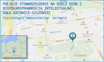 FIZJOTERAPIA AMBULATORYJNA - POLSKIE STOWARZYSZENIE NA RZECZ OSÓB Z NIEPEŁNOSPRAWNOŚCIĄ INTELEKTUALNĄ KOŁO KATOWICE-GISZOWIEC - UL. GOŚCINNA 8,  KATOWICE