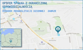 OŚRODEK REHABILITACJI DZIENNEJ - OPIFER SPÓŁKA Z OGRANICZONĄ ODPOWIEDZIALNOŚCIĄ - UL. ALOJZEGO PAWLICZKA 20,  ZABRZE
