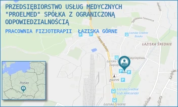 PRACOWNIA FIZJOTERAPII - PRZEDSIĘBIORSTWO USŁUG MEDYCZNYCH "PROELMED" SPÓŁKA Z OGRANICZONĄ ODPOWIEDZIALNOŚCIĄ - UL. STASZICA 4A,  ŁAZISKA GÓRNE
