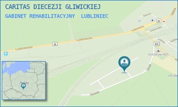 GABINET REHABILITACYJNY - CARITAS DIECEZJI GLIWICKIEJ - UL. KILIŃSKIEGO 4,  LUBLINIEC