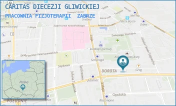 PRACOWNIA FIZJOTERAPII - CARITAS DIECEZJI GLIWICKIEJ - UL. ŚW. URBANA 4 A,  ZABRZE