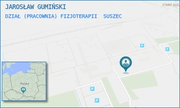 DZIAŁ (PRACOWNIA) FIZJOTERAPII - PRYWATNA PRAKTYKA REHABILITACYJNA JAROSŁAW GUMIŃSKI - UL. PIASKOWA 35,  SUSZEC