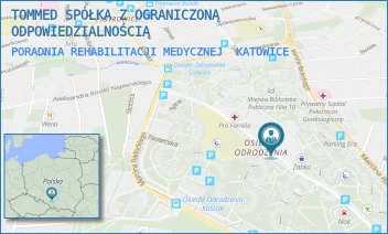 PORADNIA REHABILITACJI MEDYCZNEJ - TOMMED SPÓŁKA Z OGRANICZONĄ ODPOWIEDZIALNOŚCIĄ - UL. STANISŁAWA ŁĘTOWSKIEGO 32,  KATOWICE