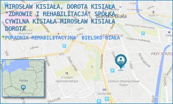 PORADNIA REHABILITACYJNA - MIROSŁAW KISIAŁA, DOROTA KISIAŁA - "ZDROWIE I REHABILITACJA" SPÓŁKA CYWILNA KISIAŁA MIROSŁAW KISIAŁA DOROTA - UL. POWSTAŃCÓW ŚLĄSKICH 8,  BIELSKO-BIAŁA