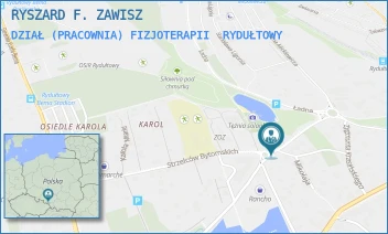DZIAŁ (PRACOWNIA) FIZJOTERAPII - RYSZARD F. ZAWISZ - UL. STRZELCÓW BYTOMSKICH 8/7,  RYDUŁTOWY