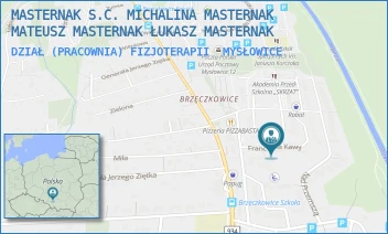 DZIAŁ (PRACOWNIA) FIZJOTERAPII - MASTERNAK S.C. MICHALINA MASTERNAK MATEUSZ MASTERNAK ŁUKASZ MASTERNAK - UL. FR. KAWY 6,  MYSŁOWICE