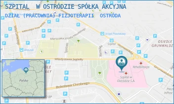 DZIAŁ (PRACOWNIA) FIZJOTERAPII - SZPITAL  W OSTRÓDZIE SPÓŁKA AKCYJNA - JAGIEŁLY 1,  OSTRÓDA