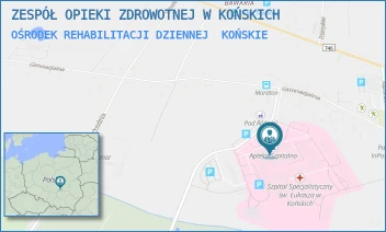 OŚRODEK REHABILITACJI DZIENNEJ - ZESPÓŁ OPIEKI ZDROWOTNEJ W KOŃSKICH - GIMNAZJALNA 41B,  KOŃSKIE
