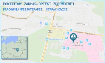 PRACOWNIA FIZJOTERAPII - POWIATOWY ZAKŁAD OPIEKI ZDROWOTNEJ - BATALIONÓW CHŁOPSKICH 6,  STARACHOWICE